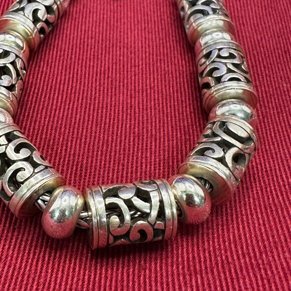 Brighton Retired Silver-Plated Deco Lace Bracelet - Picture 7 of 11